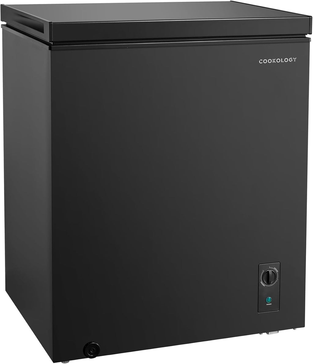 Cookology CCFZ99BK Freestanding Chest Freezer in Black - 99 Litre Capacity - For Kitchens