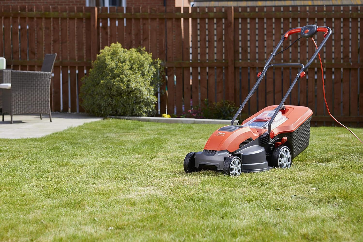 Flymo Speedi-Mo 360VC Electric Rotary Lawn Mower, 1500W, 36cm Cutting Width, 40 L Grass Box, 967663301